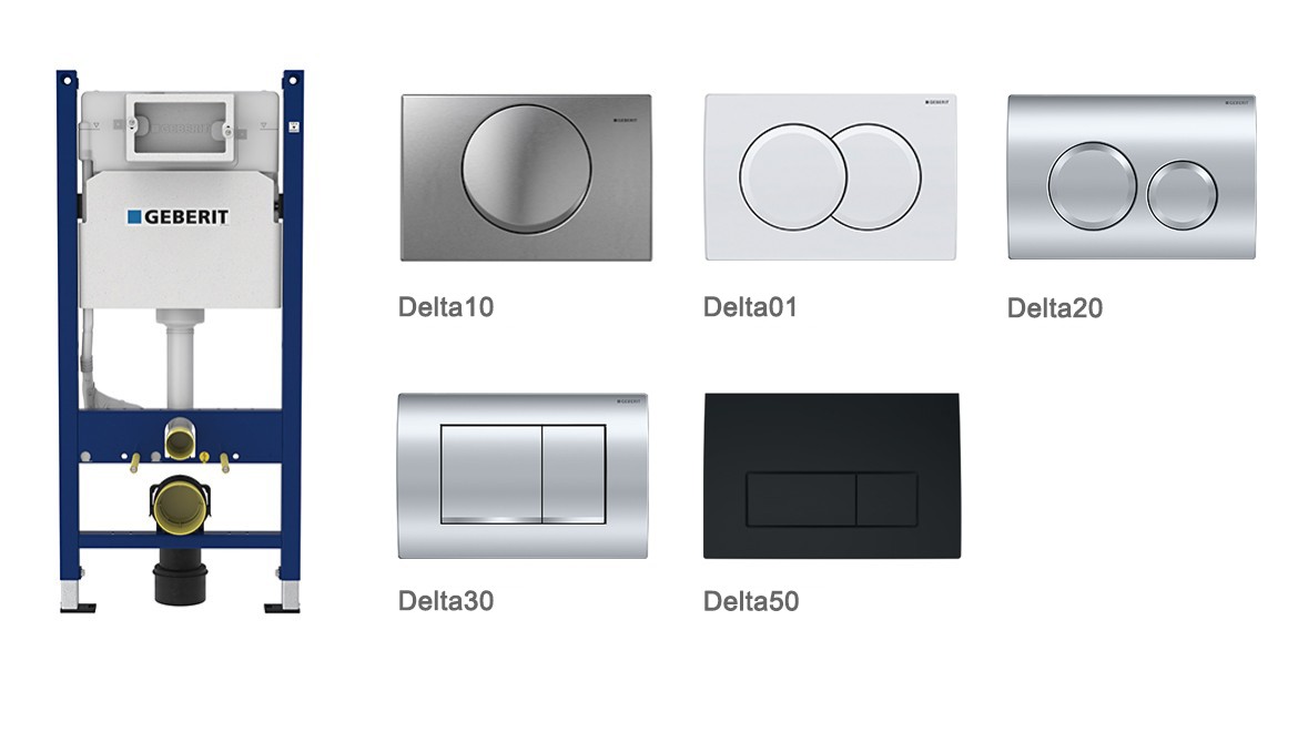 Смывной бачок и клавиши смыва Geberit Delta