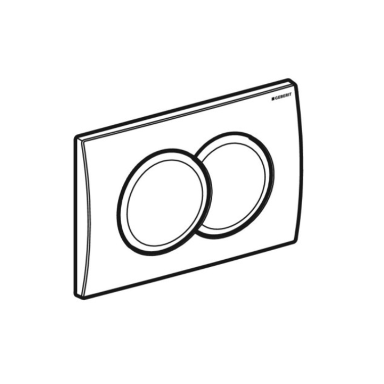 Клавиша Geberit Delta 115.107.21 c круглыми клавишами Клавиша Geberit Delta 115.107.21 c круглыми клавишами