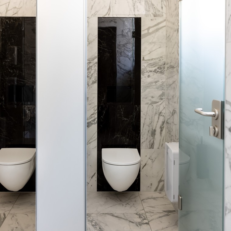 Безободковые унитазы Geberit Acanto (© Opernhaus Chemnitz / Nasser Hashemi) Безободковые унитазы Geberit Acanto (© Opernhaus Chemnitz / Nasser Hashemi)