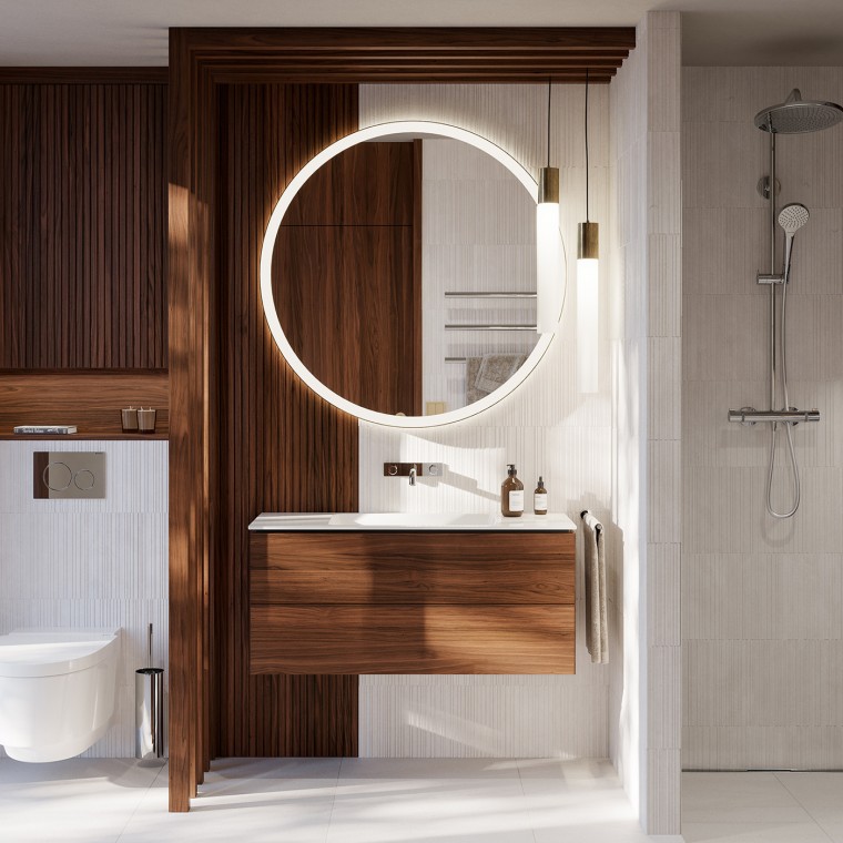 Дизайн небольшой ванной комнаты (© Andrin Schweizer) Дизайн небольшой ванной комнаты (© Andrin Schweizer)