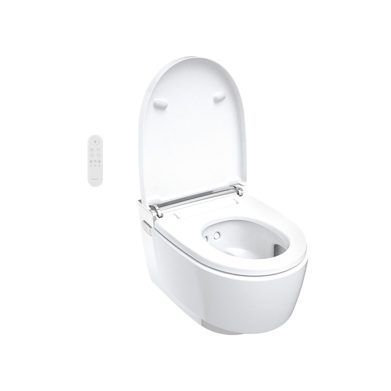 Geberit AquaClean Mera с открытой крышкой Geberit AquaClean Mera с открытой крышкой