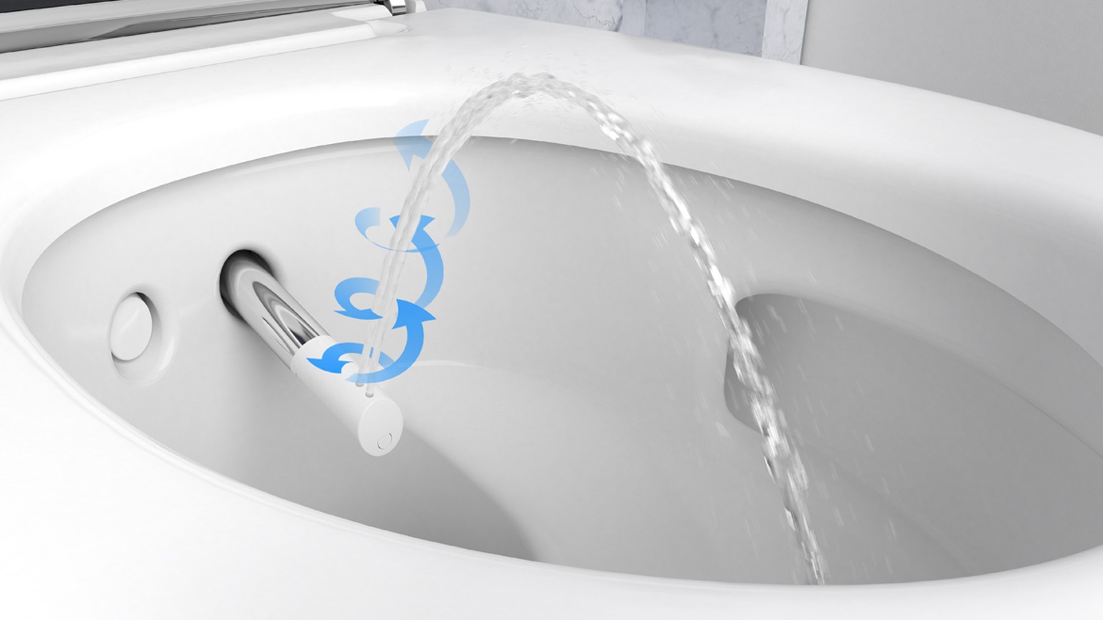 Унитаз-биде Geberit AquaClean с аэрированной струёй WhirlSpray