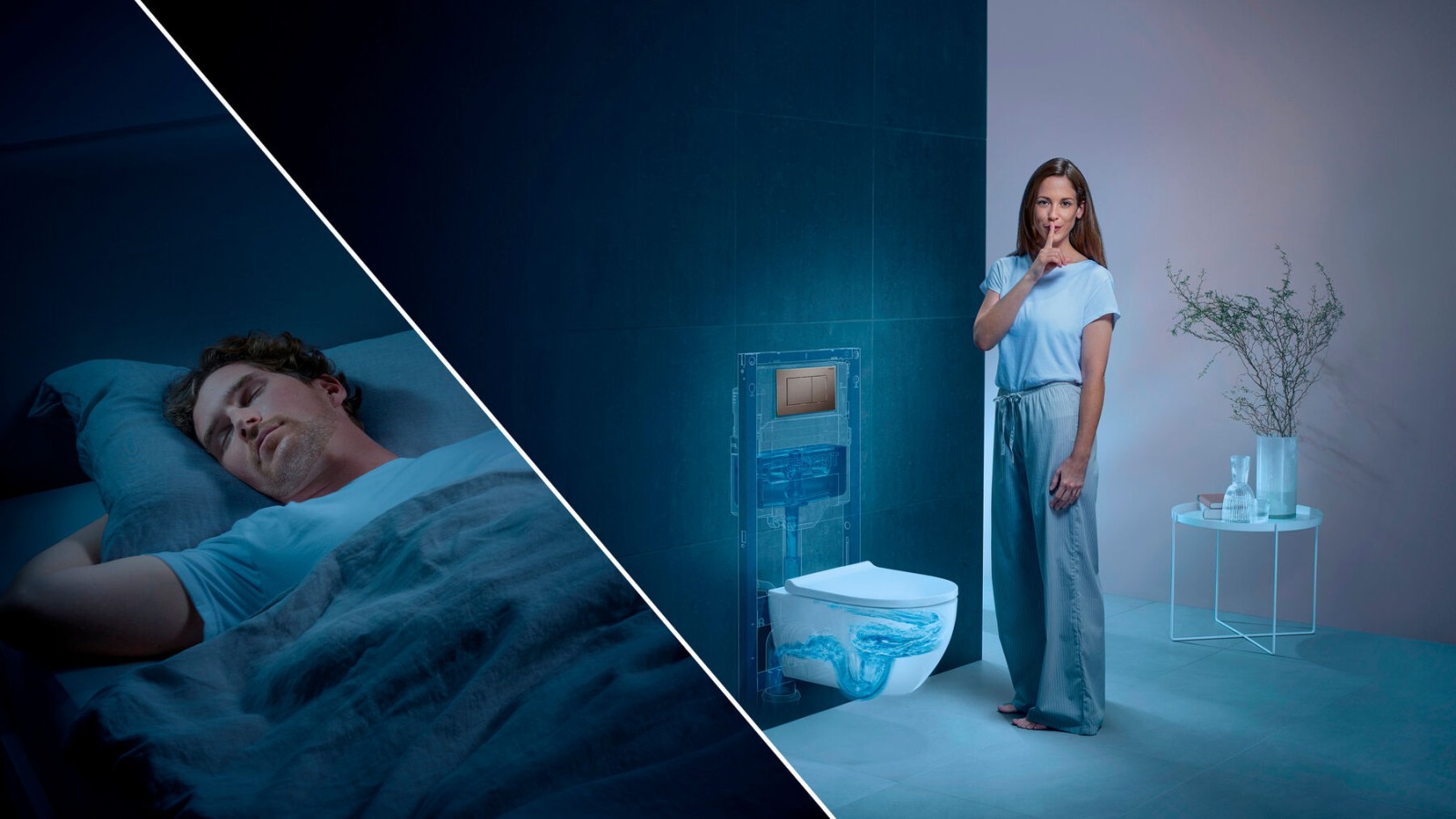 Geberit WC system: The quiet flush