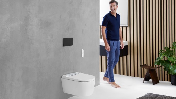 AquaClean Sela унитаз-биде в ванной комнате Geberit AquaClean Sela унитаз-биде в ванной комнате Geberit
