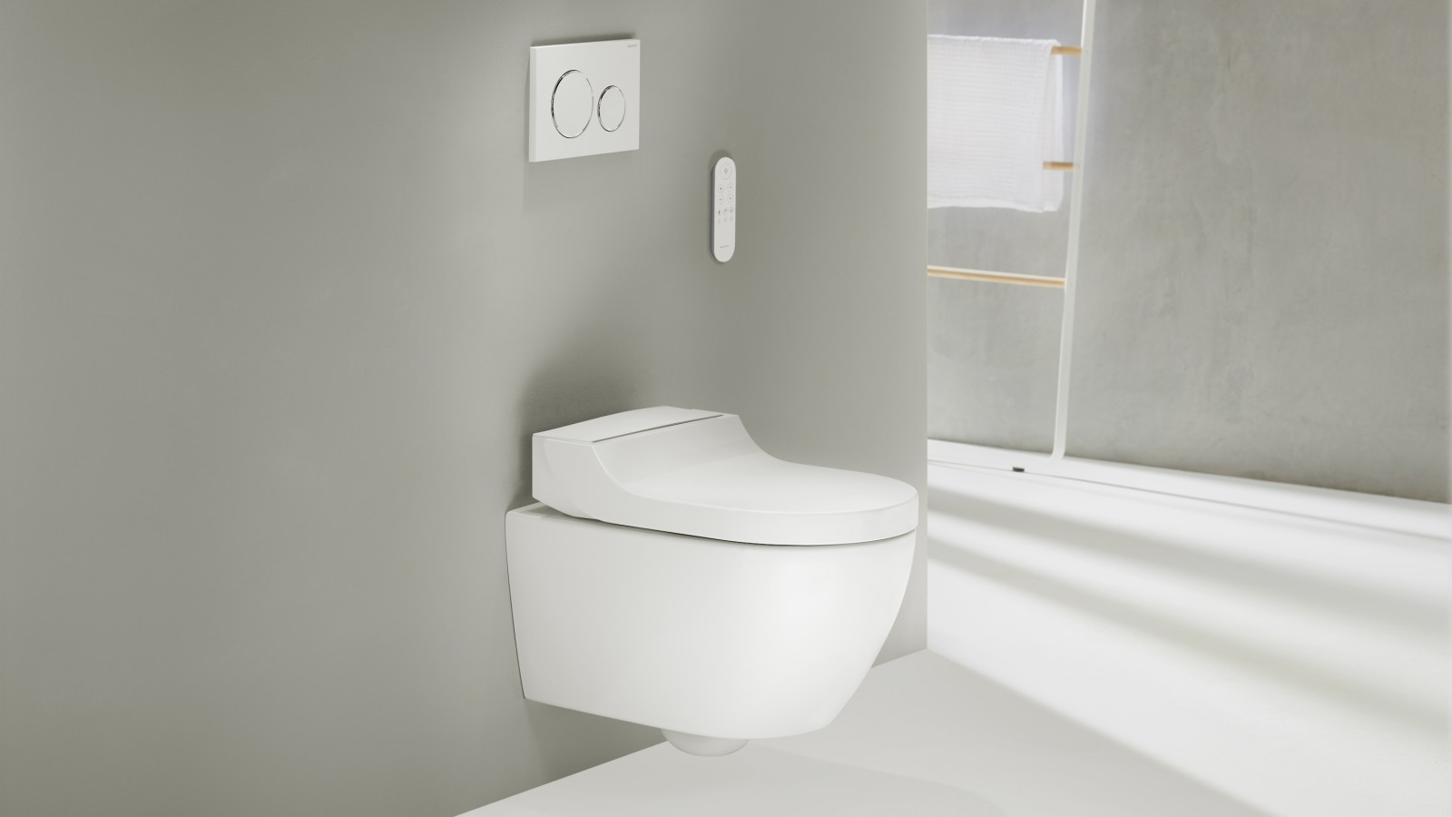 Geberit AquaClean Tuma Comfort с пультом дистанционного управления Sigma20