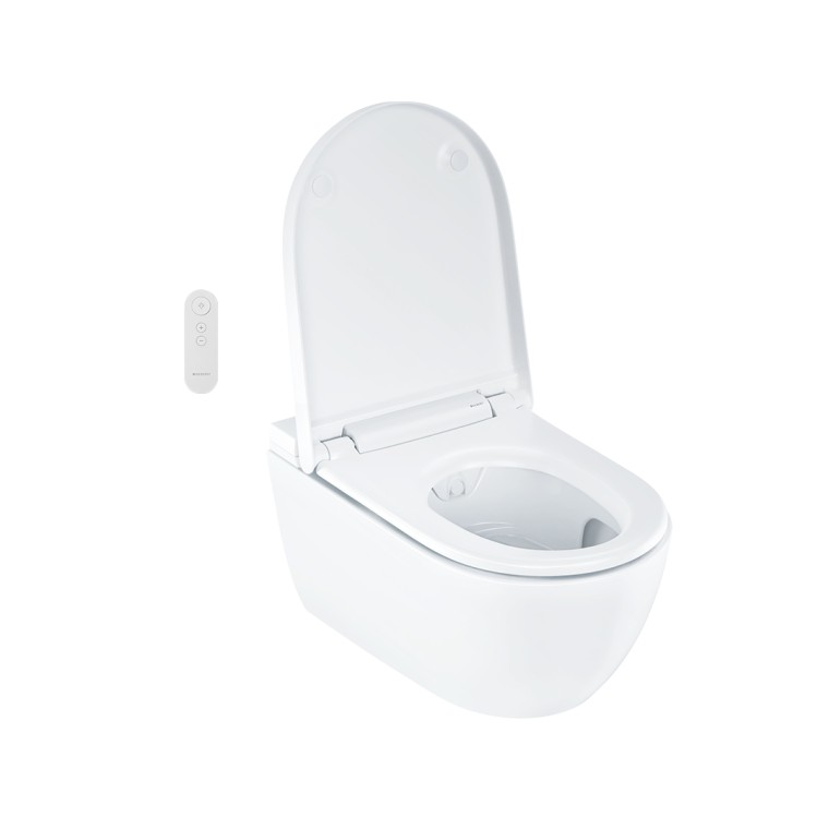 Geberit AquaClean Alba с открытой крышкой Geberit AquaClean Alba с открытой крышкой