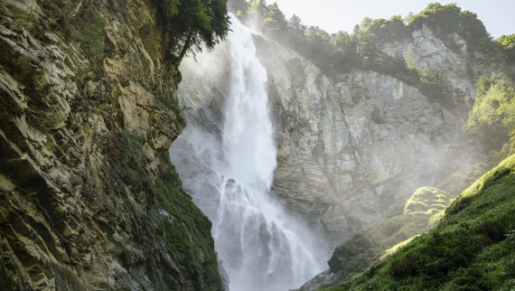 Величественный водопад среди зелени (© Geberit)