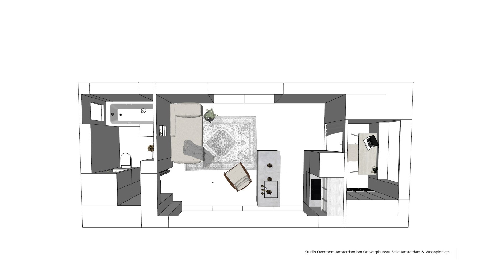 Схема микродома (© Woonpioniers)