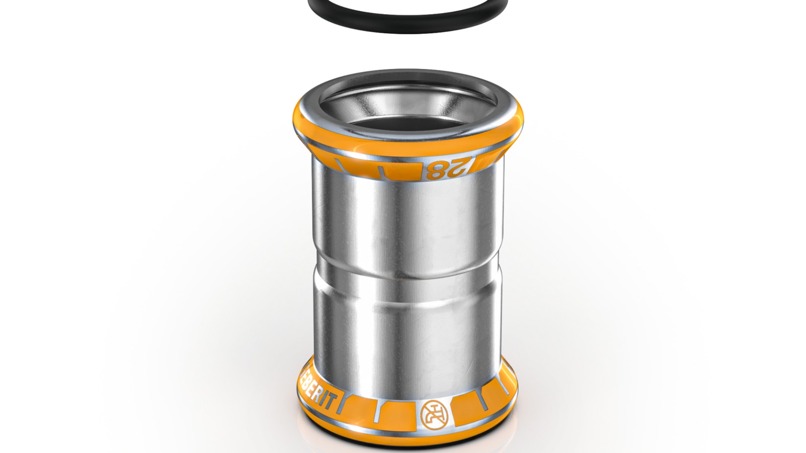 Фитинг Geberit Mapress Therm с оранжевым индикатором обжима