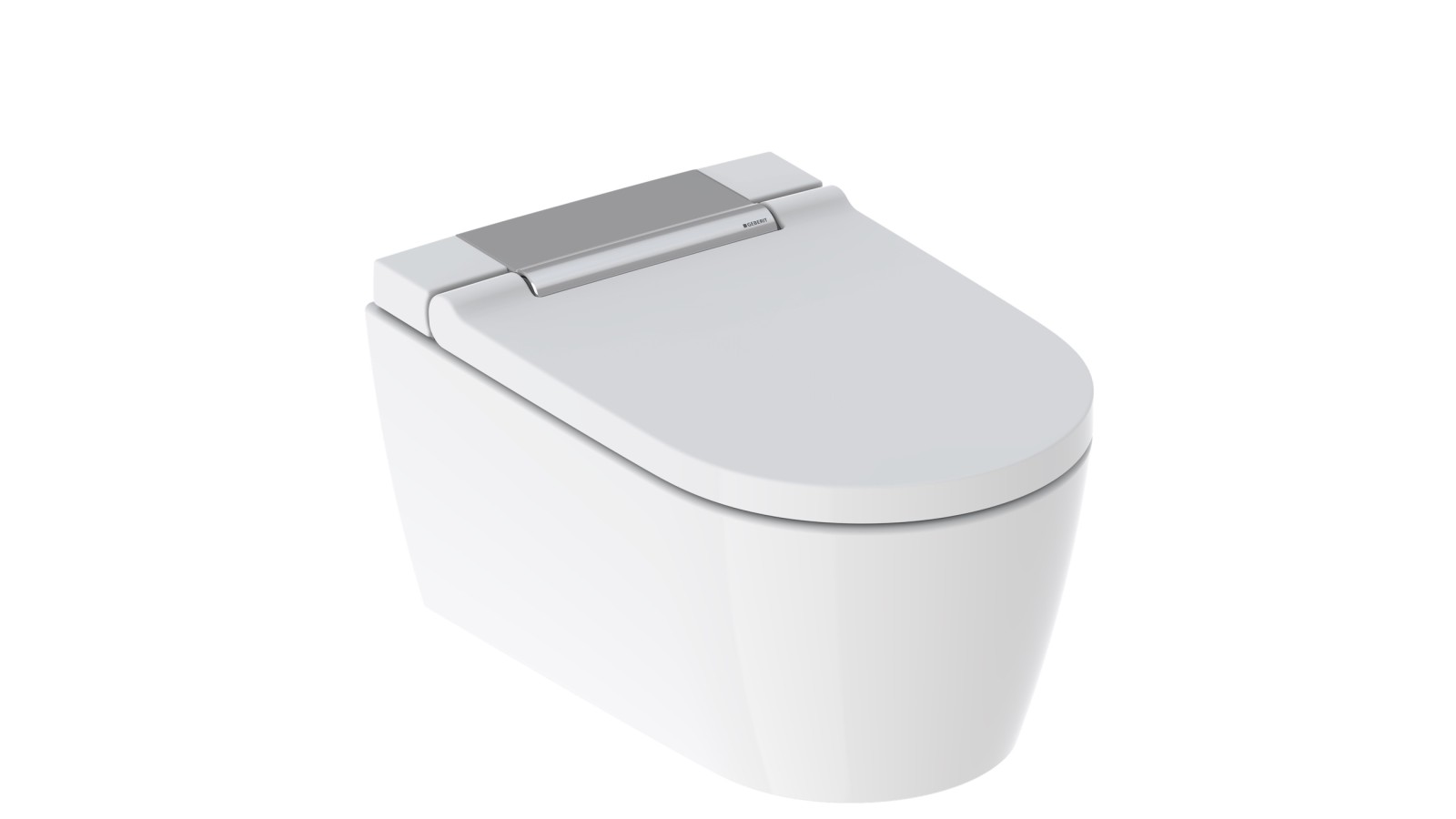 Geberit AquaClean Sela с дизайнерской крышкой в цвете глянцевого хрома Geberit AquaClean Sela с дизайнерской крышкой в цвете глянцевого хрома