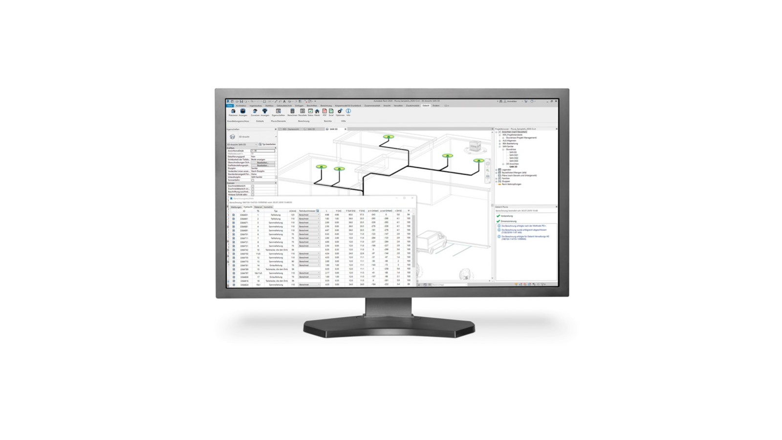 Снимок экрана с запросом на расчет Pluvia Снимок экрана с запросом на расчет Pluvia