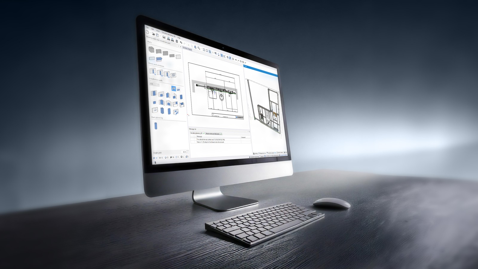Geberit ProPlanner enables quick, easy and efficient planning of sanitary installations