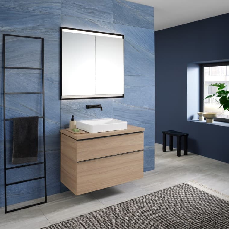 Накладная раковина Mix & Match Geberit ONE со шкафчиком Geberit iCon Накладная раковина Mix & Match Geberit ONE со шкафчиком Geberit iCon