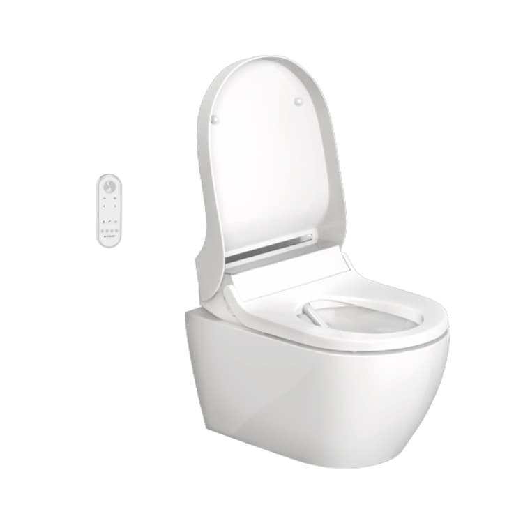 Geberit AquaClean Mera с открытой крышкой Geberit AquaClean Mera с открытой крышкой