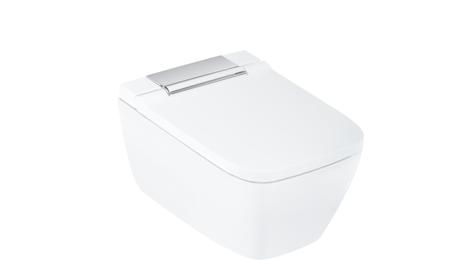 AquaClean Sela Square с дизайнерской крышкой в цвете «глянцевый хром» AquaClean Sela Square с дизайнерской крышкой в цвете «глянцевый хром»