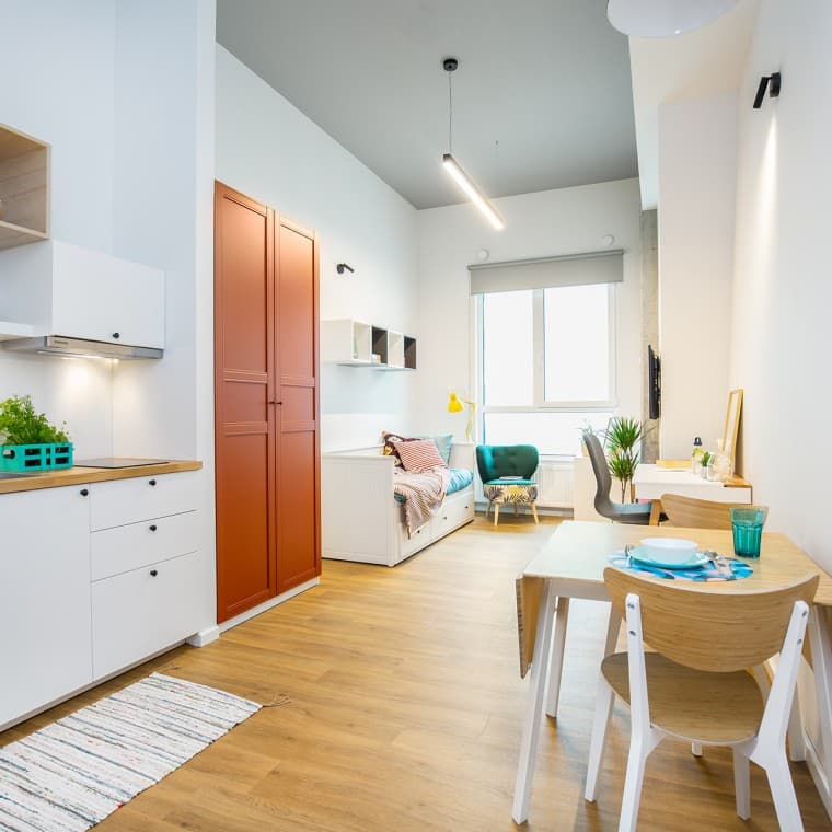 Одноместная комната со всем необходимым (© Jaroslaw Kakal/Geberit) Одноместная комната со всем необходимым (© Jaroslaw Kakal/Geberit)