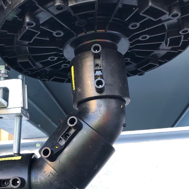 Ноу-хау Geberit на практике: дренажная система Pluvia на крыше (©Geberit) Ноу-хау Geberit на практике: дренажная система Pluvia на крыше (©Geberit)