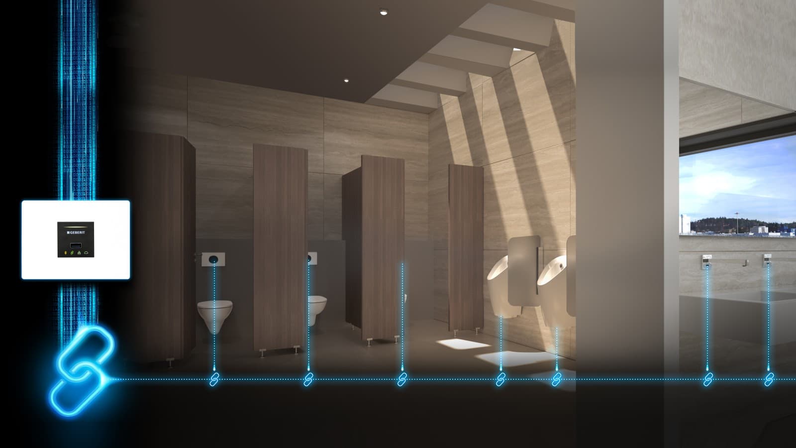 Сеть сантехнических изделий в нежилом здании Сеть сантехнических изделий в нежилом здании